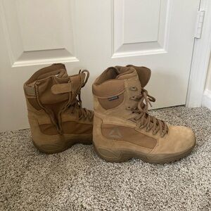 Reebok RB8892 Men's Sublite Cushion Tactical Tan Laced Boots Size 10 W EUC